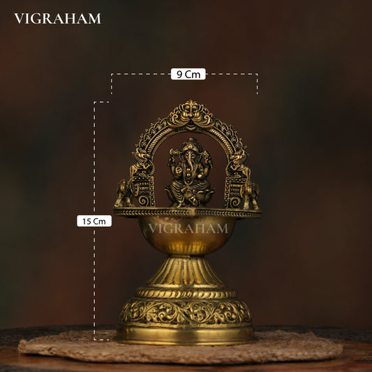 GANESH DIYA LAMP (6 Inch)