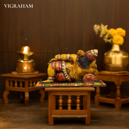 Sleeping Ganesha Yellow Colour