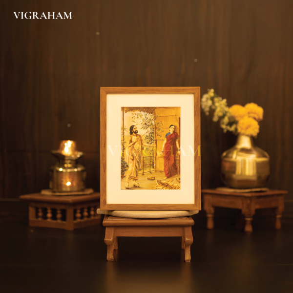 Ravan and Sita (1910) - Raja Ravi Varma Painting