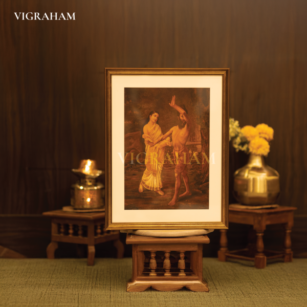 The Birth of Shakuntala - Raja Ravi Varma Painting