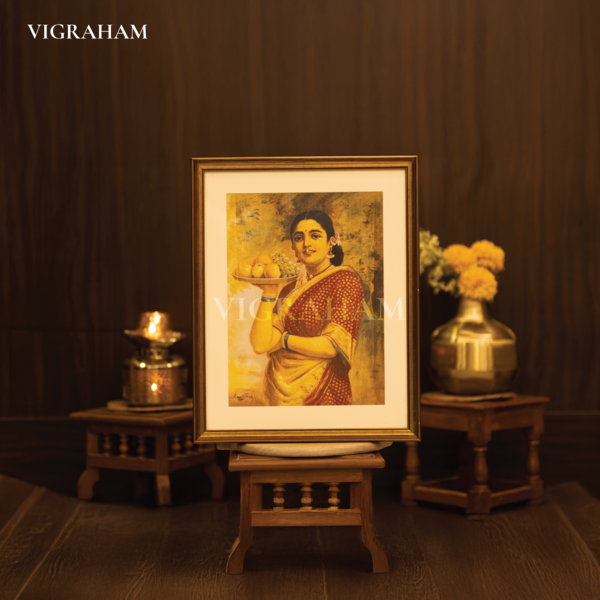 Maharastrian Woman (1892) - Raja Ravi Varma Painting