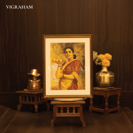 Maharastrian Woman (1892) - Raja Ravi Varma Painting