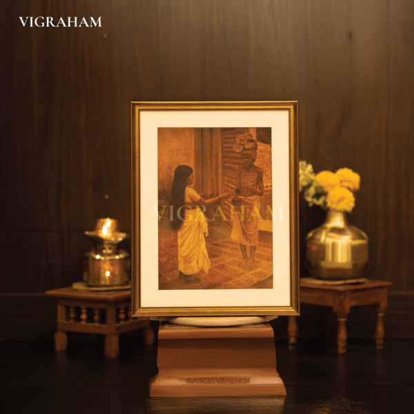 Shakuntala Patra lekhan - Raja Ravi Varma Painting.