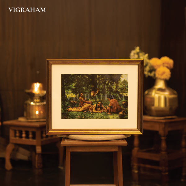 Shakuntala Patra lekhan - Raja Ravi Varma Painting.