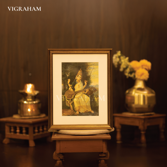 Saraswati - Raja Ravi Varma Painting.
