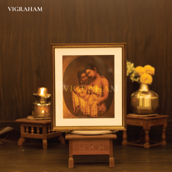 Mother and Child - Raja Ravi Varma Painting