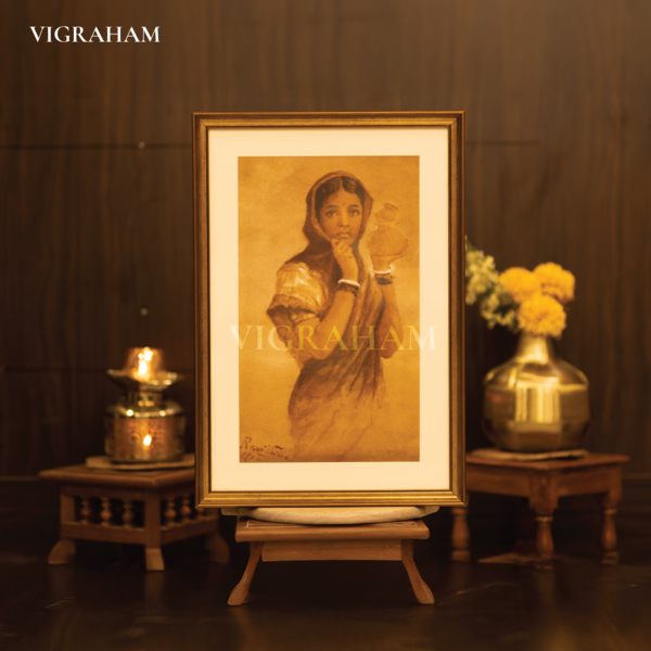 The Milkmaid - Raja Ravi Varma Painting