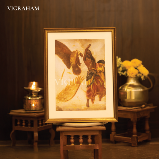 Jatayu Vadha - Raja Ravi Varma Painting