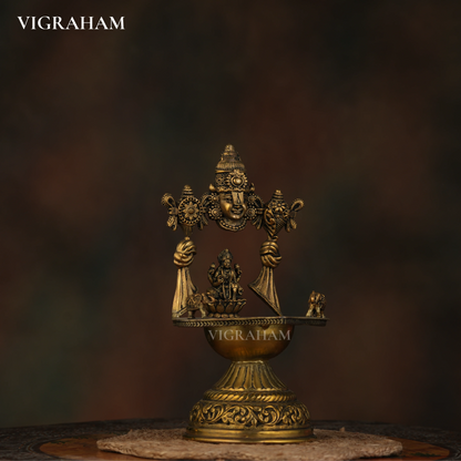 PERUMAL GANESH LAKSHMI LAMP COMBO (8 Inch)