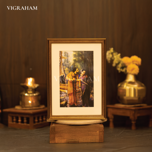 Arjuna and Subhadra - Raja Ravi Varma Painting