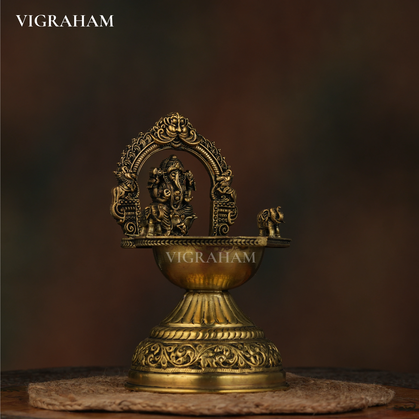GANESH DIYA LAMP (6 Inch)