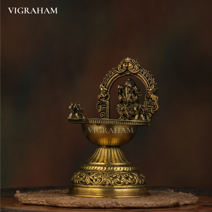 GANESH DIYA LAMP (6 Inch)