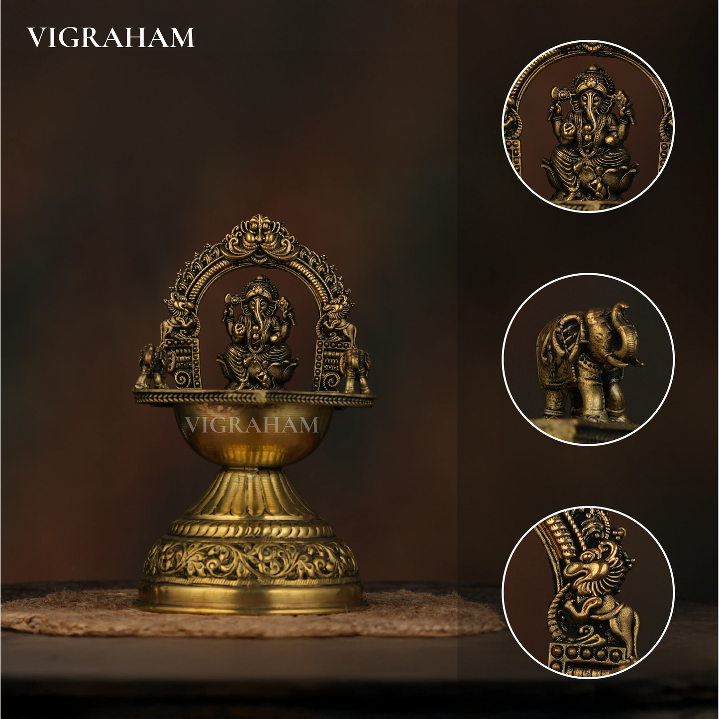 GANESH DIYA LAMP (6 Inch)