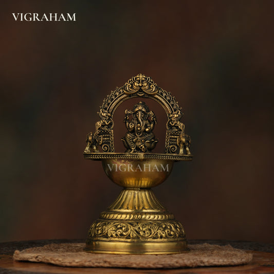 GANESH DIYA LAMP (6 Inch)